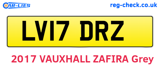 LV17DRZ are the vehicle registration plates.