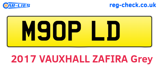 M90PLD are the vehicle registration plates.