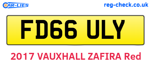 FD66ULY are the vehicle registration plates.
