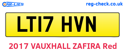 LT17HVN are the vehicle registration plates.