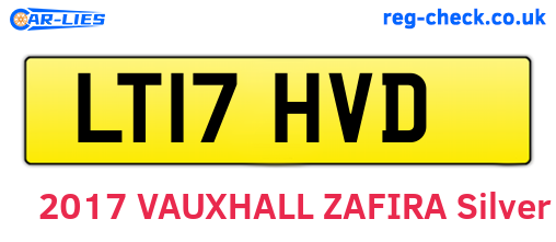 LT17HVD are the vehicle registration plates.