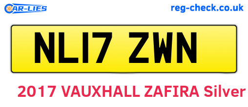 NL17ZWN are the vehicle registration plates.