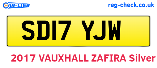 SD17YJW are the vehicle registration plates.
