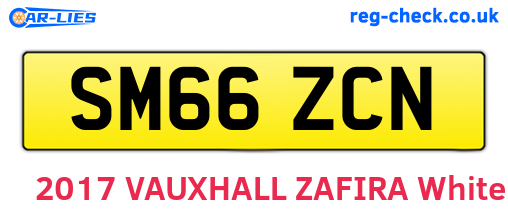 SM66ZCN are the vehicle registration plates.