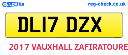 DL17DZX are the vehicle registration plates.