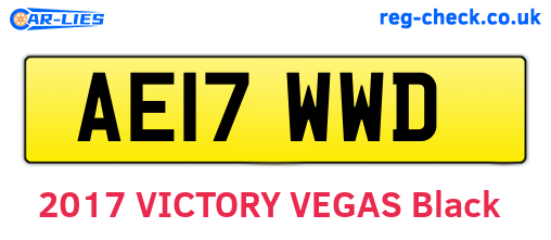 AE17WWD are the vehicle registration plates.