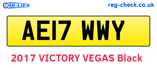 AE17WWY are the vehicle registration plates.