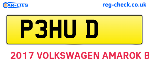 P3HUD are the vehicle registration plates.