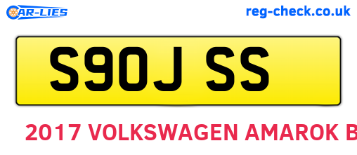 S90JSS are the vehicle registration plates.
