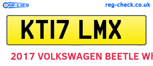 KT17LMX are the vehicle registration plates.