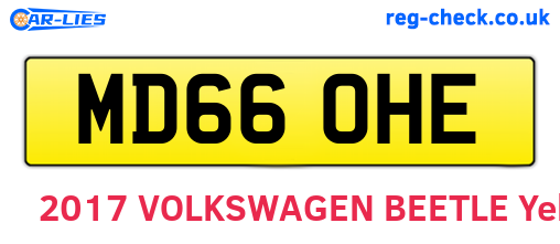 MD66OHE are the vehicle registration plates.