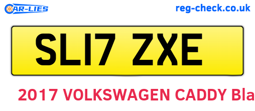 SL17ZXE are the vehicle registration plates.