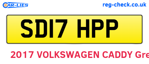 SD17HPP are the vehicle registration plates.