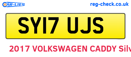SY17UJS are the vehicle registration plates.