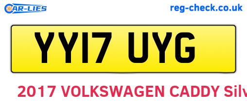 YY17UYG are the vehicle registration plates.