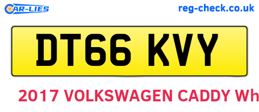 DT66KVY are the vehicle registration plates.