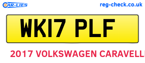 WK17PLF are the vehicle registration plates.