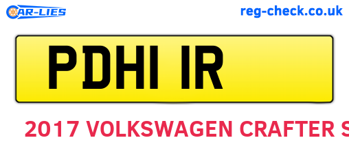 PDH11R are the vehicle registration plates.