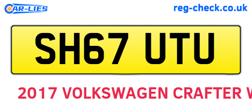 SH67UTU are the vehicle registration plates.