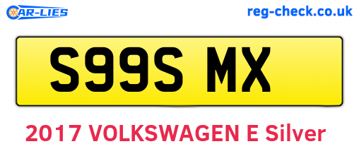 S99SMX are the vehicle registration plates.