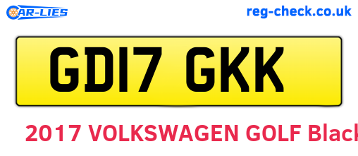 GD17GKK are the vehicle registration plates.