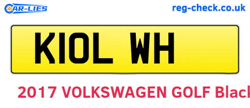 K10LWH are the vehicle registration plates.