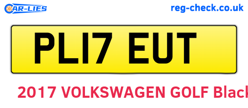 PL17EUT are the vehicle registration plates.