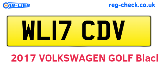 WL17CDV are the vehicle registration plates.
