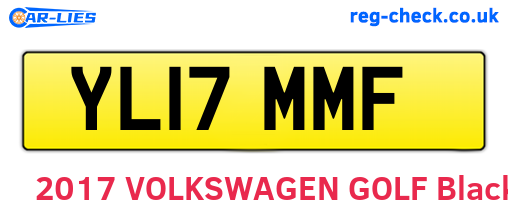 YL17MMF are the vehicle registration plates.