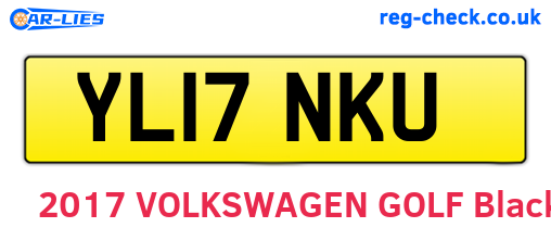 YL17NKU are the vehicle registration plates.