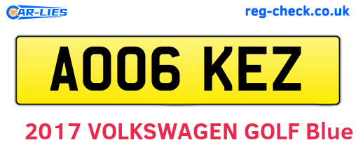 AO06KEZ are the vehicle registration plates.