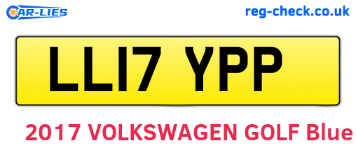LL17YPP are the vehicle registration plates.