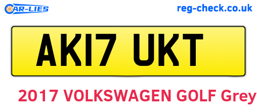 AK17UKT are the vehicle registration plates.