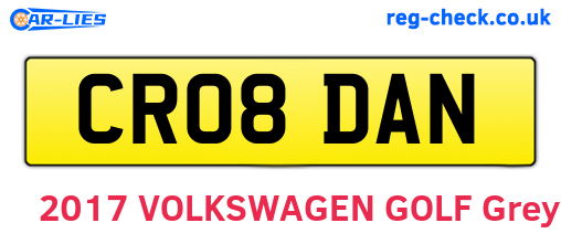 CR08DAN are the vehicle registration plates.