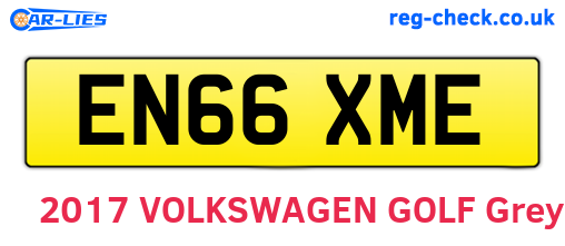 EN66XME are the vehicle registration plates.