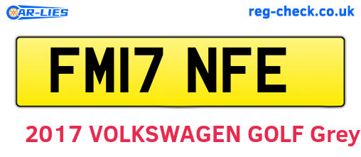 FM17NFE are the vehicle registration plates.