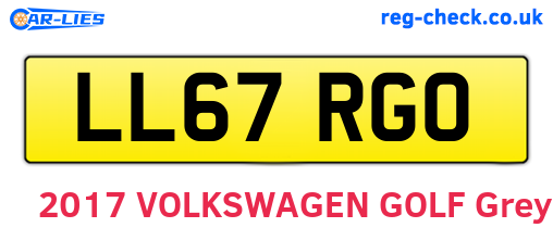 LL67RGO are the vehicle registration plates.