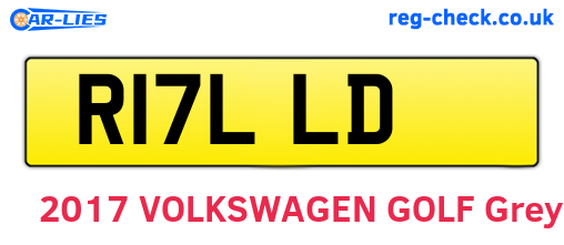 R17LLD are the vehicle registration plates.