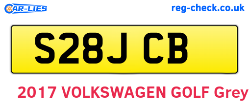 S28JCB are the vehicle registration plates.