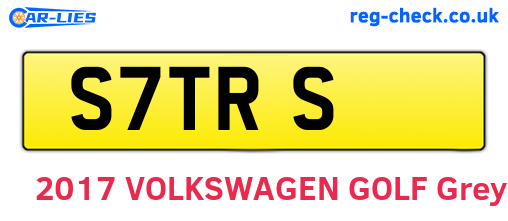 S7TRS are the vehicle registration plates.