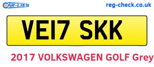 VE17SKK are the vehicle registration plates.