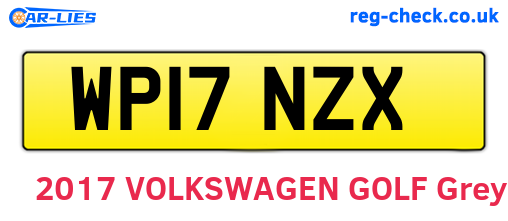 WP17NZX are the vehicle registration plates.