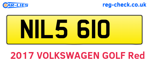 NIL5610 are the vehicle registration plates.