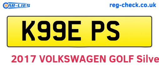 K99EPS are the vehicle registration plates.