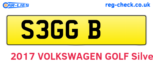 S3GGB are the vehicle registration plates.
