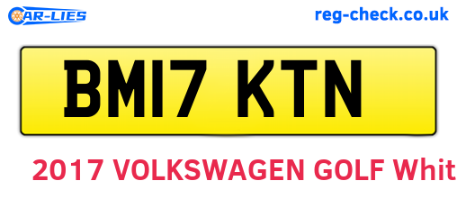 BM17KTN are the vehicle registration plates.