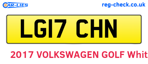 LG17CHN are the vehicle registration plates.