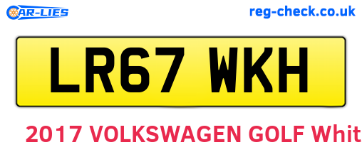 LR67WKH are the vehicle registration plates.