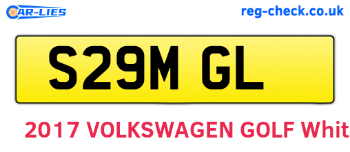 S29MGL are the vehicle registration plates.