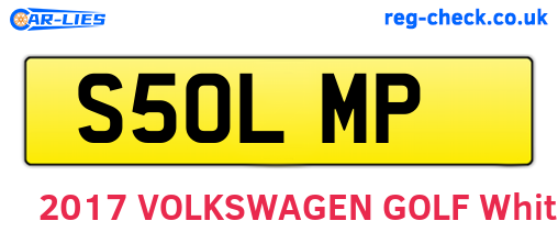 S50LMP are the vehicle registration plates.
